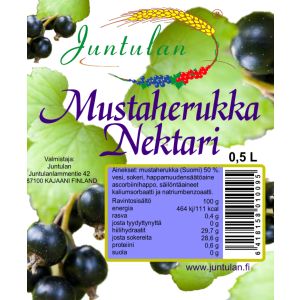 Mustaviinimarjanektari 0,5 ltr